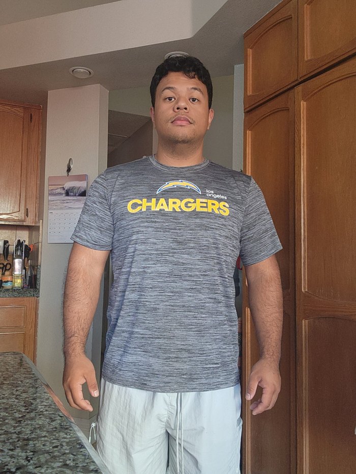 Jason's before photo at 220 pounds